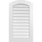 Ekena Millwork Arch Top Surface Mount PVC Gable Vent: Functional, w/ 3-1/2"W x 1"P Standard Frame, 22"W x 38"H GVPAR22X3801SF - alternate 1
